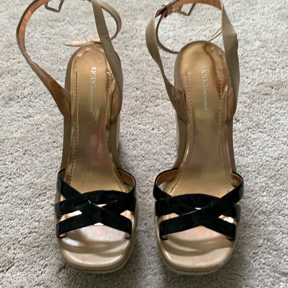 BCBGeneration Patent Espadrille Wedge